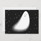 Moderne kleine boe! Halloween 2e verjaardag Foto Kaart (Achterkant)