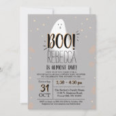 Moderne kleine boe! Halloween Baby shower Kaart (Voorkant)