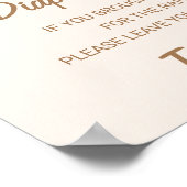 Moderne kleine cutie op de weg Luier Raffle teken Poster (Hoek)