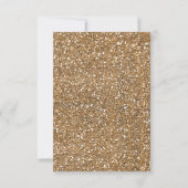 Moderne kleine Folie Gold beige bruiloft - details RSVP Kaartje (Achterkant)