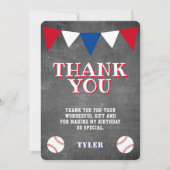 Moderne kleine honkbalkplank, kinderen van zaterda bedankkaart (Voorkant)