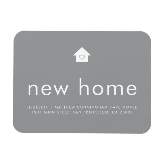 Moderne, kleine, kleine, nieuwe startpagina met he magneet (Horizontaal)