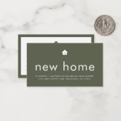 Moderne, kleine, kleine, nieuwe startpagina met he notitiekaartje (Voorkant / Achterkant in situ)