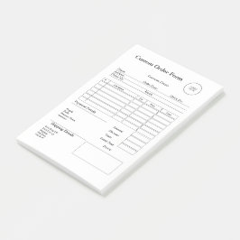 Moderne kleine onderneming aangepaste order verkoo post-it® notes