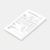Moderne kleine onderneming aangepaste orderverkoop post-it® notes (Schuin)