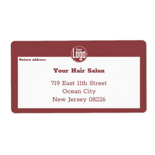 Moderne kleine onderneming op maat gemaakt logo ve etiket