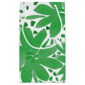 Moderne kleine, op maat gesneden Floral Green Gift Klein Cadeauzakje (Achterkant)