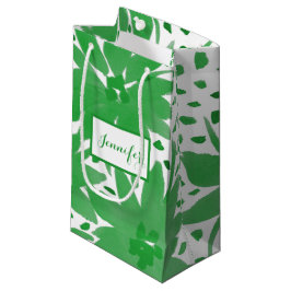 Moderne kleine, op maat gesneden Floral Green Gift Klein Cadeauzakje