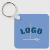 MODERNE kleur: #6B95D0 | cornflower blue CUTE-toet Sleutelhanger (Voorkant)