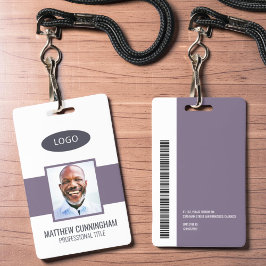 Moderne Kleur Aangepast Logo Werknemersnaam Barcod Badge