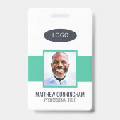 Moderne Kleur Aangepaste Logo Werknemer Naam Barco Badge (Voorkant)