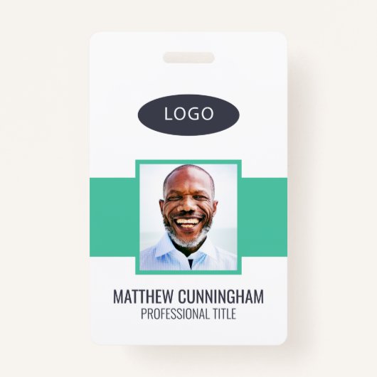 Moderne Kleur Aangepaste Logo Werknemer Naam Barco Badge (Voorkant)