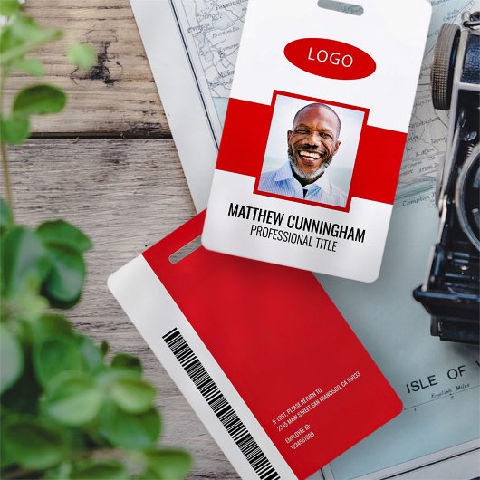 Moderne Kleur Aangepaste Logo Werknemer Naam Barco Badge