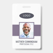 Moderne Kleur Aangepaste Logo Werknemer Naam Barco Badge (Voorkant)