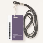 Moderne Kleur Aangepaste Logo Werknemer Naam Barco Badge (Achterkant met draagriem)