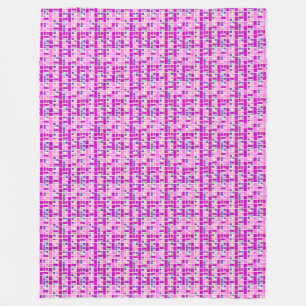 Moderne Kleur Blok Fleece Deken - Mozaïek Grid