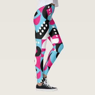 Moderne Kleur Burst Geometrisch Abstract Meesterwe Leggings