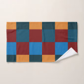 Moderne kleur geruit schaakbord bad handdoek (Handdoek)