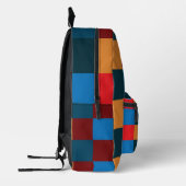 Moderne kleur geruit schaakbord bedrukte rugzak (Links)