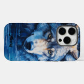 Moderne kleur water wolf Case-Mate iPhone case (Achterkant (horizontaal))