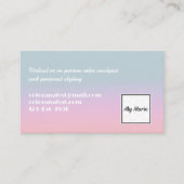 Moderne Kleuranalist Persoonlijke Stylist Logo Visitekaartje (Voorkant)