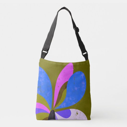 Moderne Kleurblok Botanische Tote Tas (Voorkant)