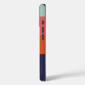 Moderne Kleurblok Brede Strepen Persoonlijk Case-Mate iPhone Case (Achterkant / Links)