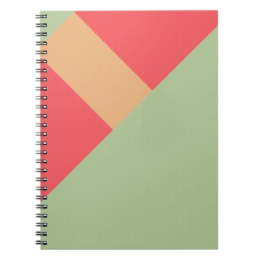 Moderne Kleurblok Geo 1 Notitieboek (Voorkant)