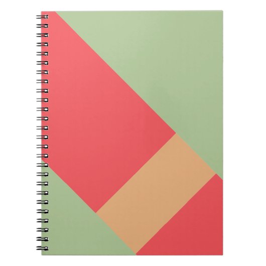 Moderne Kleurblok Geo 1 Notitieboek (Voorkant)