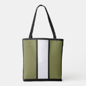 Moderne Kleurblok met gepersonaliseerd initiaal gr Tote Bag (Achterkant)