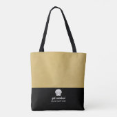 Moderne Kleurblok met Upscale Shell Beach Tote Bag (Achterkant)