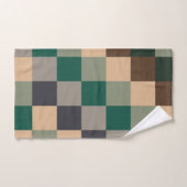 Moderne Kleurcontroles Dambord Bad Handdoek (Handdoek)