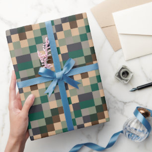 Moderne kleurcontroles dambord cadeaupapier