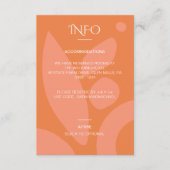 Moderne Kleuren Collage, Accommodatie Informatiekaartje (Voorkant)