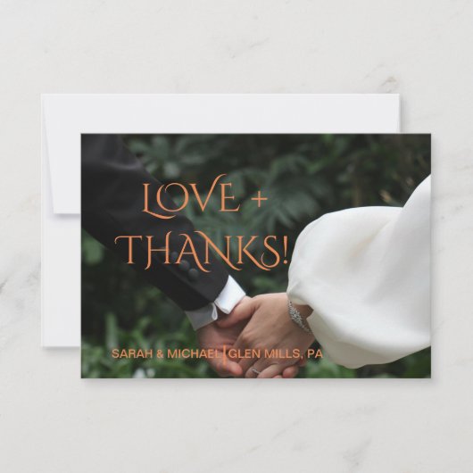 Moderne Kleuren Collage Bedankkaart (Voorkant)