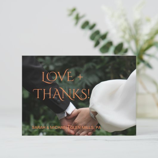 Moderne Kleuren Collage Bedankkaart (Staand voorkant)