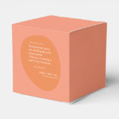 Moderne Kleuren Collage Bruiloft Bedankdoosjes (Achterkant)