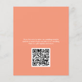 Moderne Kleuren Collage Budget Bruiloft Uitnodigin Flyer (Achterkant)