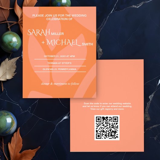 Moderne Kleuren Collage Budget Bruiloft Uitnodigin Flyer