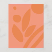 Moderne Kleuren Collage Budget Save The Date Flyer (Achterkant)