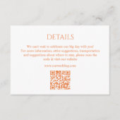 Moderne Kleuren Collage, Huwelijksdetails Informatiekaartje (Voorkant)