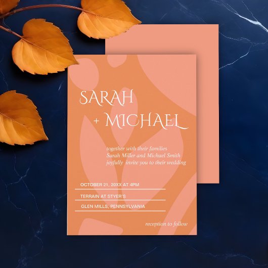 Moderne Kleuren Collage Kaart