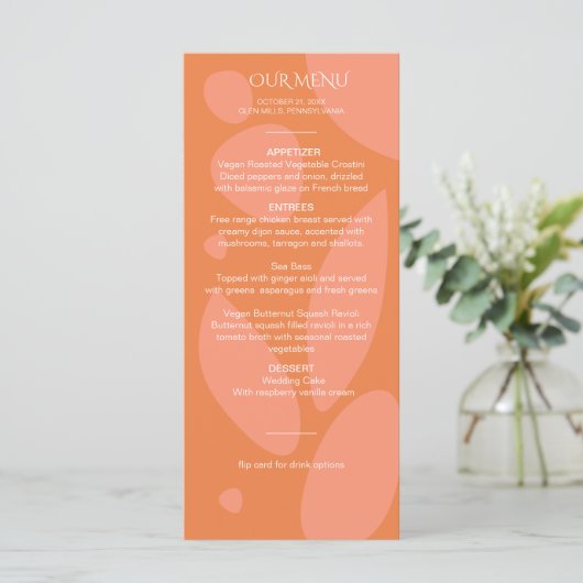 Moderne Kleuren Collage Menu (Staand voorkant)