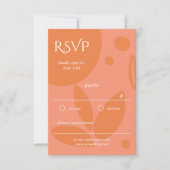 Moderne Kleuren Collage RSVP Kaartje (Voorkant)