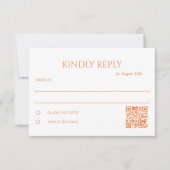 Moderne Kleuren Collage RSVP Kaartje (Voorkant)