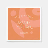 Moderne Kleuren Collage Servet (Voorkant)