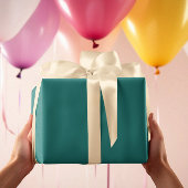 Moderne Kleuren - Donker Blauwgroen Verpakkend Doc Cadeaupapier