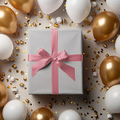 Moderne Kleuren - Eenvoudig Grijs Verpakkend Docum Cadeaupapier