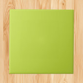 Moderne kleuren - felgeel-groen keramische Tegel Tegeltje