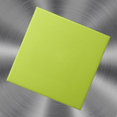 Moderne kleuren - felgeel-groen keramische Tegel Tegeltje